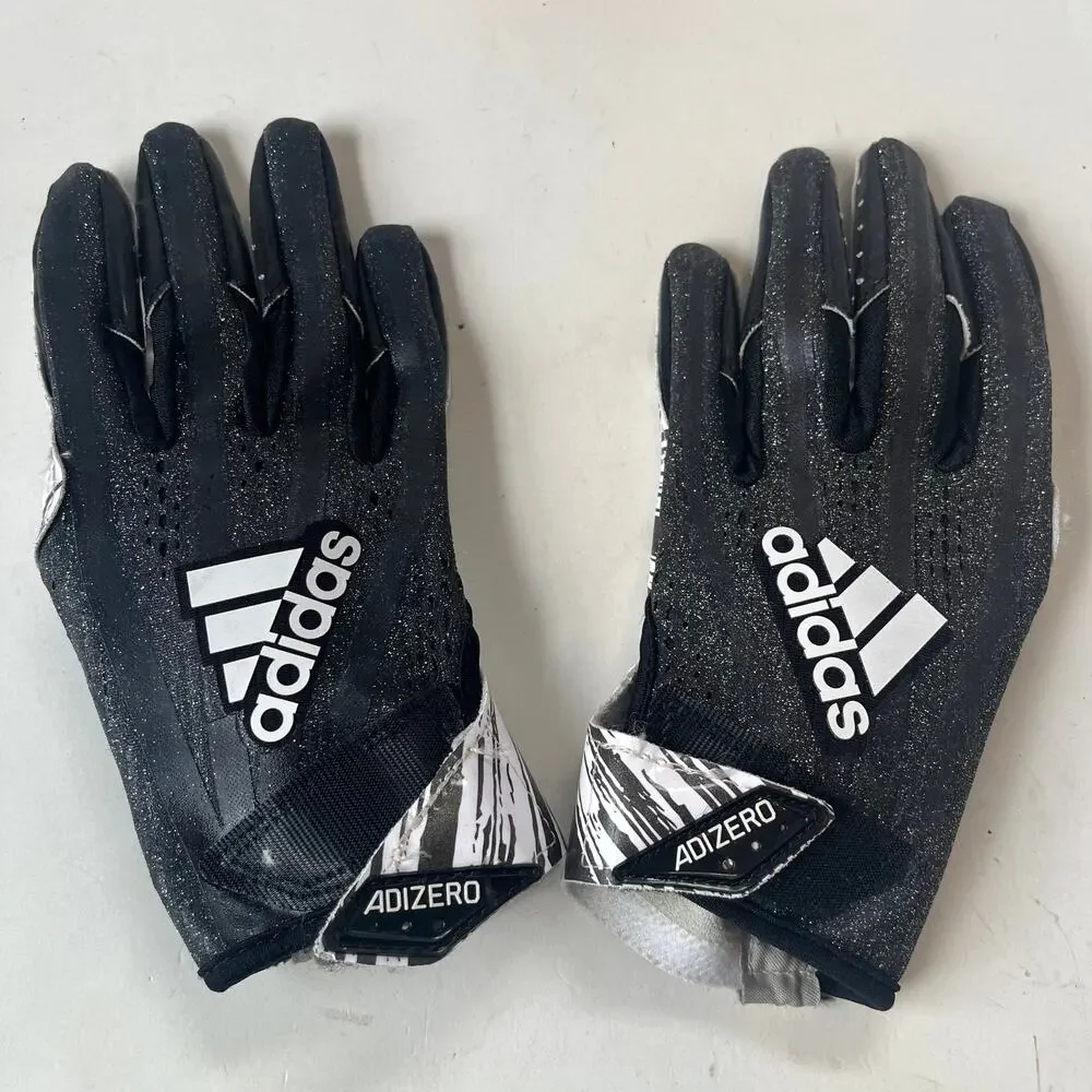 Adidas Adizero 5 Star 7.0 Football Reciever Mens Gloves Sz S Black White Grip